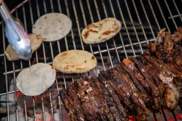 meat on the grill