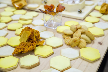 Dessert buffet with honey themed sweet treats