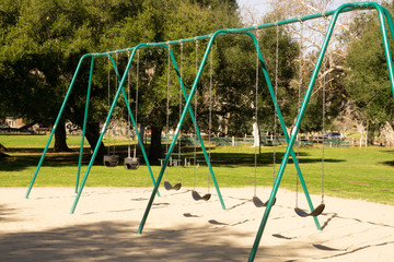 empty playground in the park