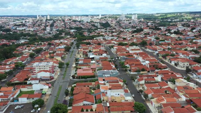 Small cities of Brazil. The city of Botucatu, district of Jardim Paraiso, Vila Carmelo, state of Sao Paulo, Brazil South America.