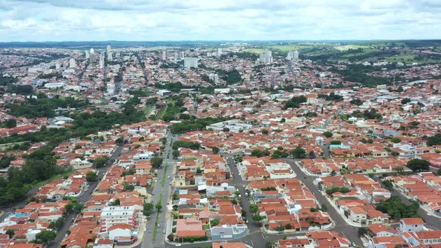 Small cities of Brazil. The city of Botucatu, district of Jardim Paraiso, Vila Carmelo, state of Sao Paulo, Brazil South America.