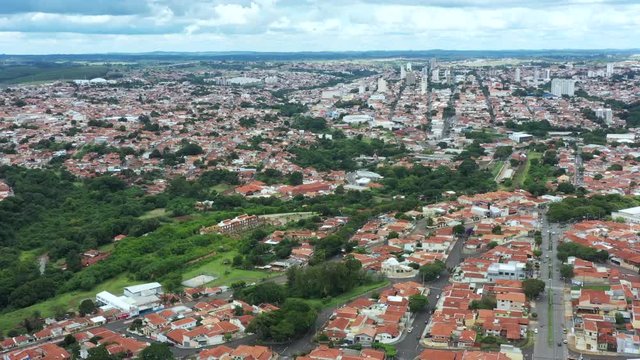 Small cities of Brazil. The city of Botucatu, district of Jardim Paraiso, Vila Carmelo, state of Sao Paulo, Brazil South America.