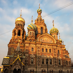 Fototapeta na wymiar Church of the Savior on Spilled Blood in St. Petersburg, Russia