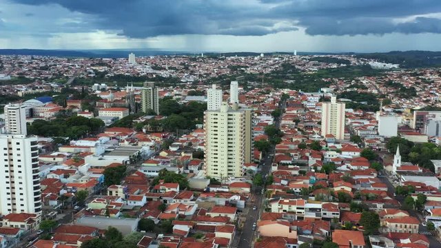 Small cities of South America. The city of Botucatu, district of Vila Rodrigues Alves, Vila Auxiliadora, state of Sao Paulo, Brazil South America.
