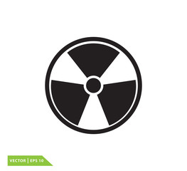 Radiation icon sign logo template