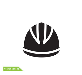Helmet icon vector logo design template