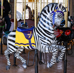 Vintage carousel ride animal