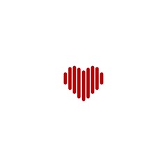 Heart vector symbol Valentines day