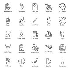  Pack Of Healthcare Line Icons 