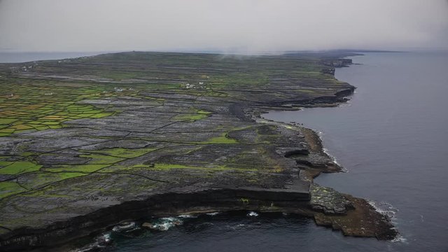 The Dry Stone Walls of  Inishmore at Aran Islands, Ireland
