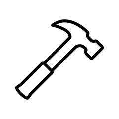 hammer icon design, flat style icon collection