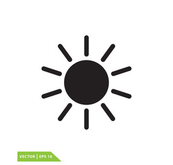 Sun icon vector logo design illustration
