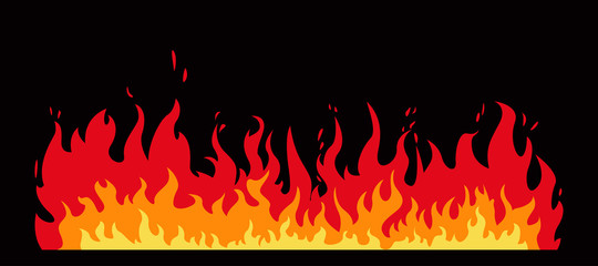 fire flames, vector design, icon