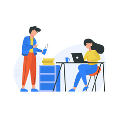 Internet marketing promotes and analyzes advertisements on social media vector illustration