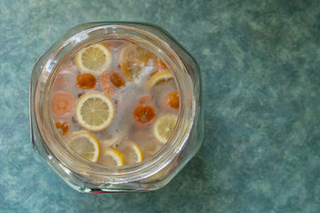 Lemon Clementine Kombucha landscape