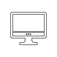 Computer monitor screen flat icon