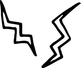 Variation of handwritten anger mark