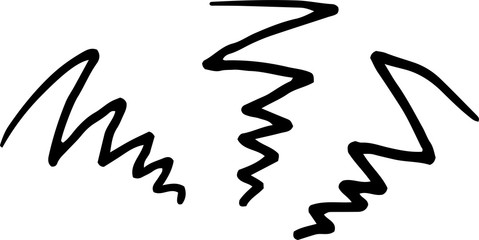 Variation of handwritten anger mark