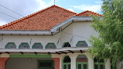 ancient classic style house design in a village