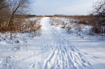 Snow path