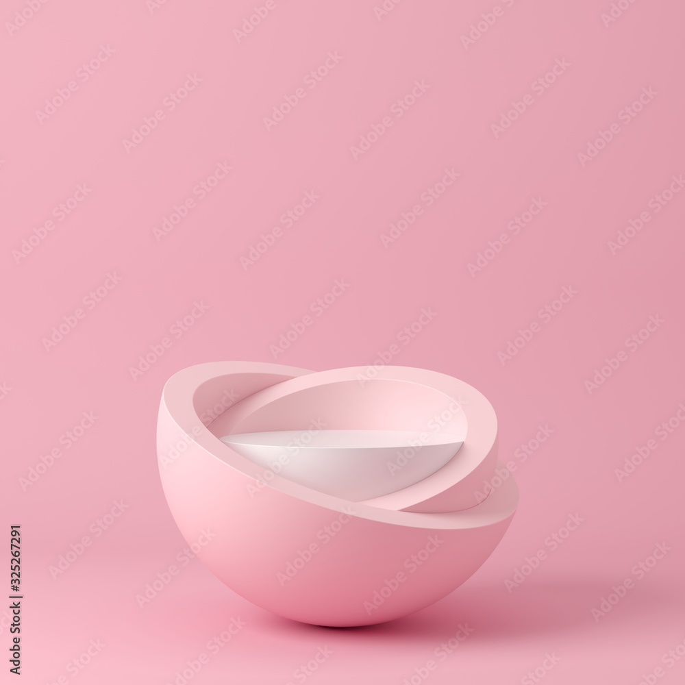 Poster abstract background, mock up scene geometry shape podium for product display. 3d rendering