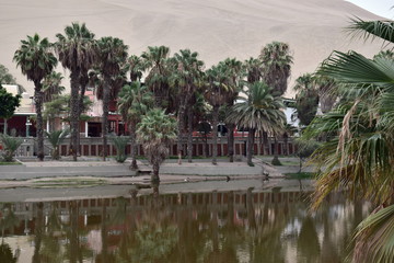 Oasis of Hucachina in Peru
