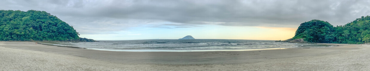 Panorámica de Praia do Engenho, San Sebastián, San Pablo, Brasil