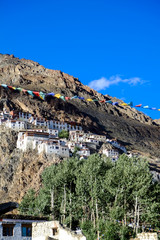 Naklejka premium インドのラダック地方から陸の孤島と言われるザンスカールまでバイクでツーリングした時の風景 