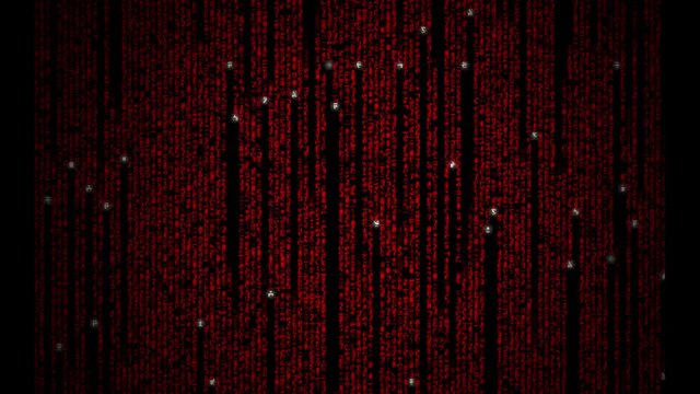  Cyberspace with green digital falling lines, abstract background, binary chain. Crypto space.Digital binary data, streaming code background. Matrix background. Programming / Coding / Hacker concept. 