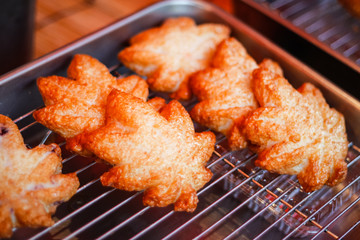 Maple shape Japanese fish cake