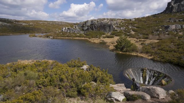 Covao dos Conchos lagoon in Serra da Estrela, Portugal
