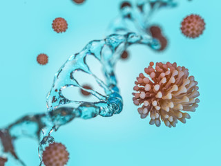 China pathogen respiratory coronavirus 2019-ncov flu. Pandemic risk concept. 3D