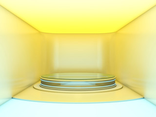 Abstract modern architecture background. 3D