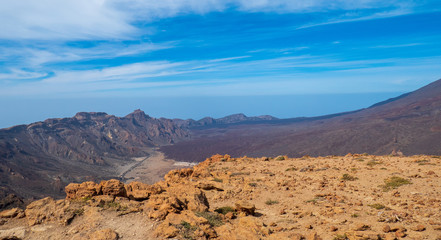 Berglandschaft auf Teneriffa im Sommer