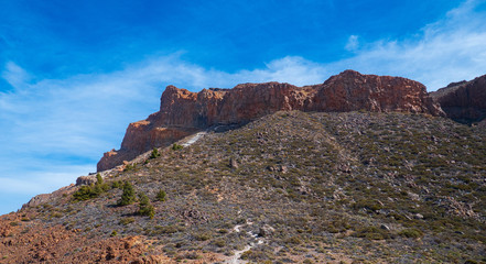 Berglandschaft auf Teneriffa im Sommer