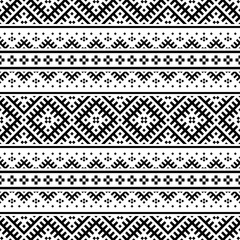 Tribal ethnic vector texture. Seamless striped pattern in Aztec style