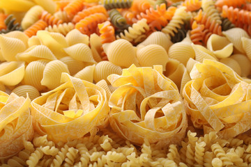 色々な種類のパスタ