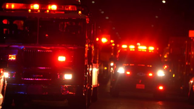 Fire Trucks On scene responding