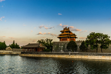 Fototapeta premium Scene of the Forbidden City in Beijing, China