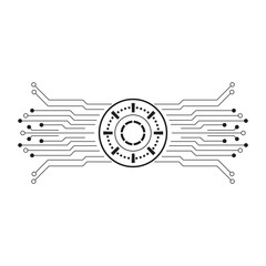 Circuit vector illustration design