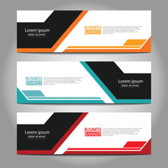 Abstract business banner template design.vector illustration.