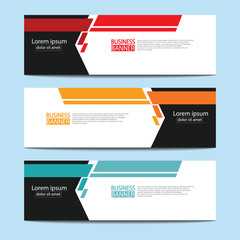 Abstract business banner template design.vector illustration.