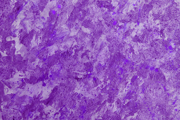 Bright abstract texture of paint lilac color and its shades on canvas. Abstract background.