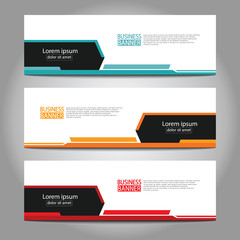 Abstract business banner template design.vector illustration.