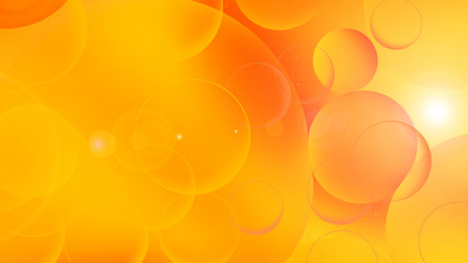 photo, bright oily drops in water with colorful background, close-up