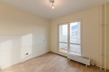 Russia, Moscow- October 19, 2019: interior room apartment modern bright cozy atmosphere. general cleaning, home decoration, preparation of house for sale