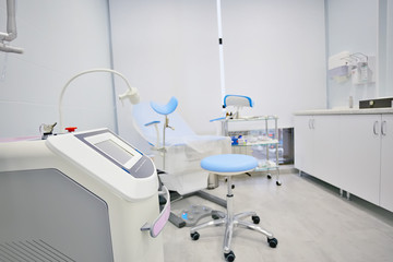 genicology room, clinic medicine, modern office of women's health, genicology hospital