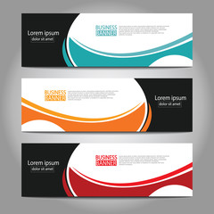 Abstract business banner template design.vector illustration.