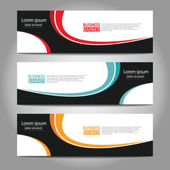Abstract business banner template design.vector illustration.