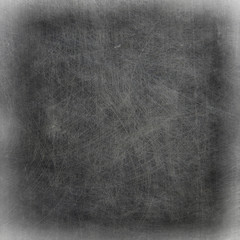 blank square gray abstract background / scratch texture, damaged wall surface